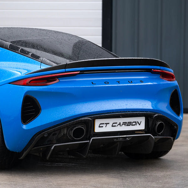 Carbon Fiber Rear Diffuser for Emira by CT Carbon